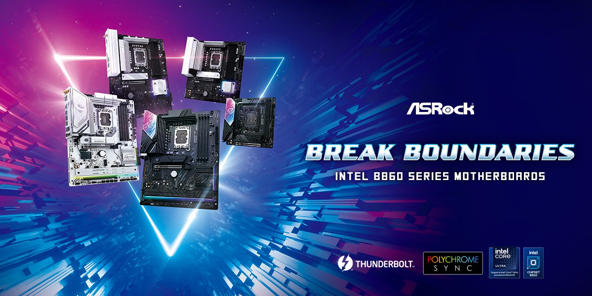Read more about the article ASRock Introduces Exciting New Intel® B860/H810 Motherboards