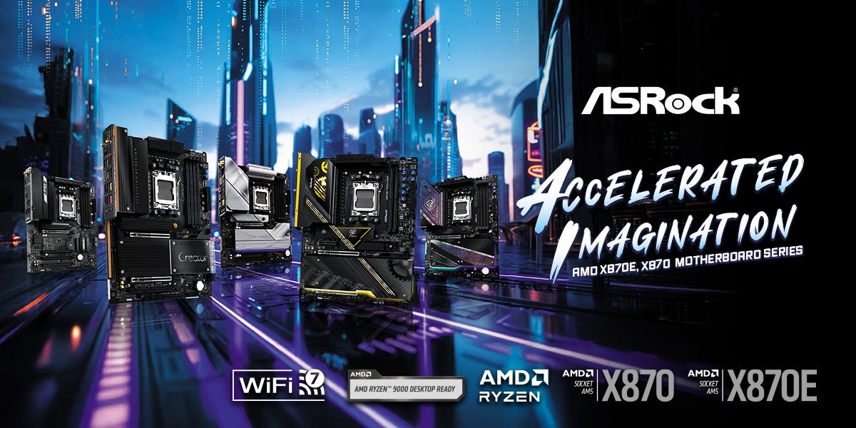 You are currently viewing ASRock Announces Exciting New AMD X870/E Motherboards to Liven Up the Market